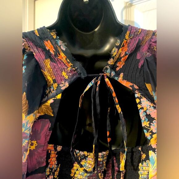 Free People | FP Intimately Wanderlust Bodysuit in Black floral Size L. NWT - Picture 16 of 16